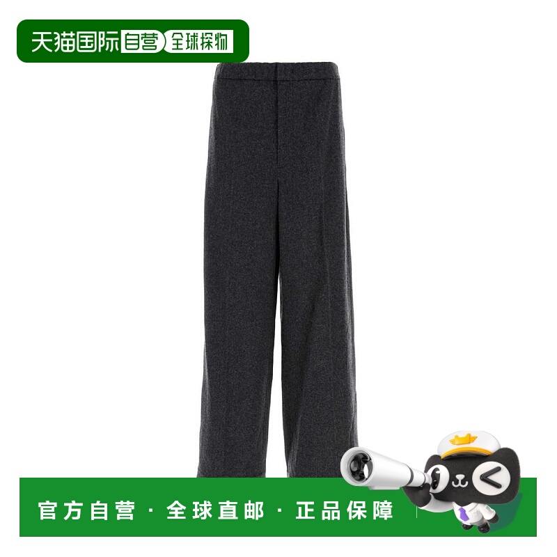 韩国直邮JIL Sander JIL SANDER 烟灰色法兰绒长裤 J47KA0283J401