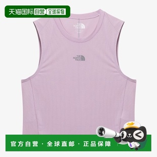 修身 FACE 徽标圆领无袖 背心 粉色 韩国直邮北面THE 女款 NORTH