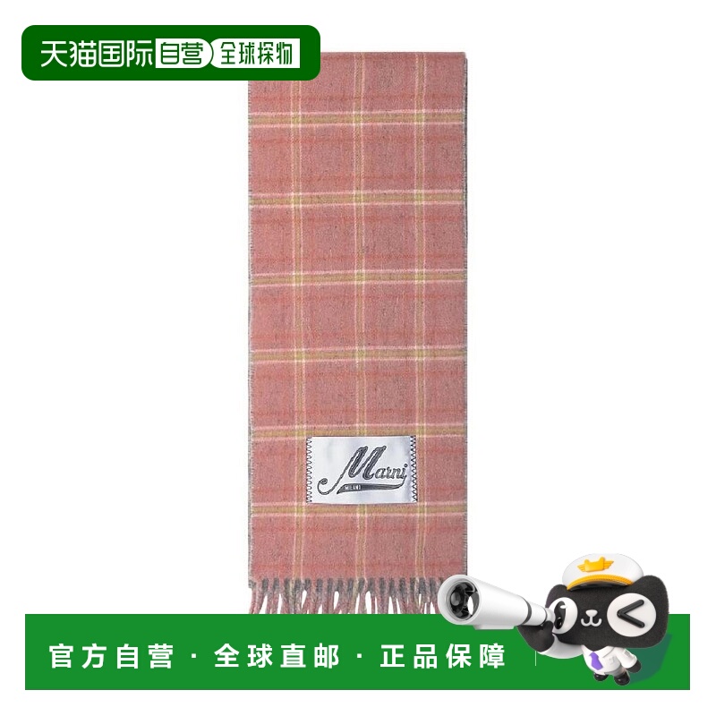 韩国直邮MARNI 25 FW 马尼格子流苏围巾 SCMC0144Y0UAW060 TP4428