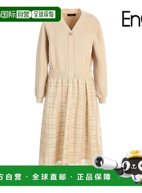 韩国直邮EnC [ENC] V 领针织彩色连衣裙_ENOW33802EBE