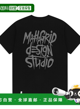 韩国直邮MAHAGRID街头潮牌24年新款美式复古校园休闲T恤MG2EMMT50