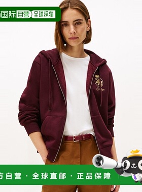 韩国直邮TOMMY HILFIGER T22F7TJC060WT1XIH 金色鹿角毛圈拉链衫