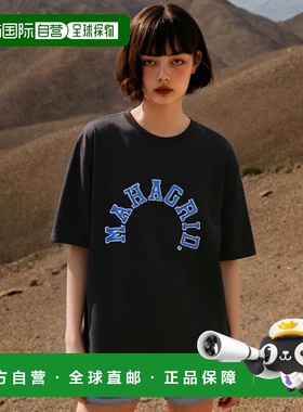韩国直邮MAHAGRID 新款潮牌日常休闲百搭短袖t恤MG2DMMT501ABK