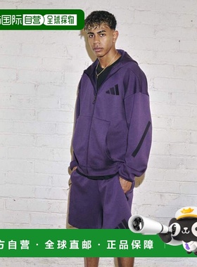 韩国直邮adidas Z.N.E. 全拉链连帽运动夹克 [KB7124] [中性］