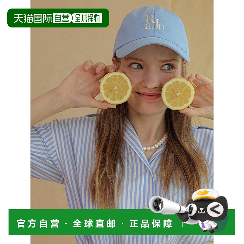 韩国直邮RaJu 女士帽子303222477 Signature Ball Cap_Sky Blue