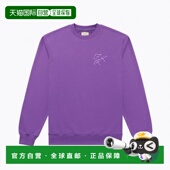 长袖 韩国直邮Find Kapoor圆领套头卫衣成人款 简约紫色简约刺绣