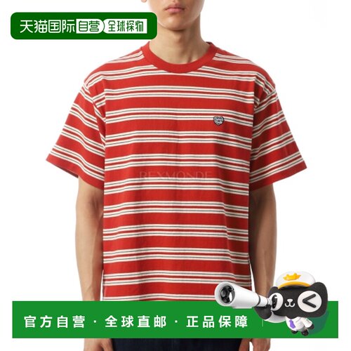 韩国直邮HUMAN MADE 条纹T恤（HM31CS022 红色）
