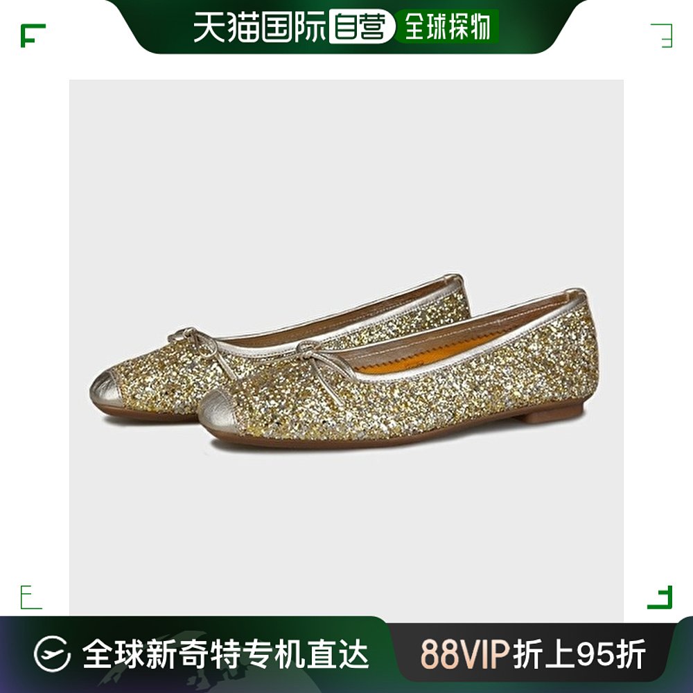 韩国直邮reqins休闲板鞋 NEW Glitter Ballerina Shoes Women G-封面