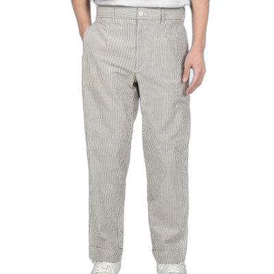 韩国直邮Engineered Garments Andover 长裤海军蓝/天然棉泡泡纱