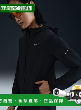 韩国直邮NIKE {店内｝耐克Swift女士Repel可打包跑步夹克-黑色 HQ