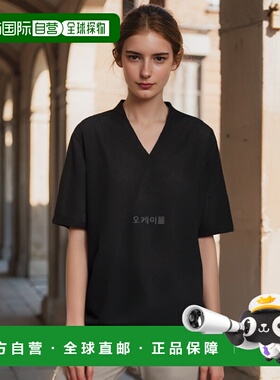 韩国直邮OUR LEGACY 24SS黑色短袖方格衬衫 男士休闲衬衫 M2202BB