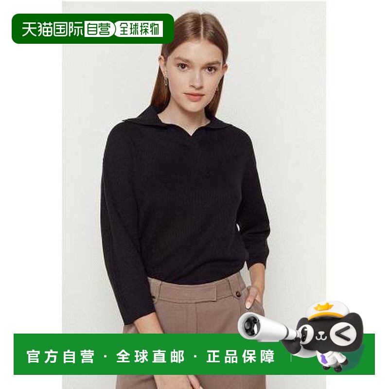 韩国直邮THE IZZAT Theisle 女士电缆色羊毛套头针织衫 IM9A1PO05