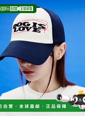 韩国直邮WAIKEI韩国小众设计师狗狗图案时尚日常棒球帽YK23HSAC02