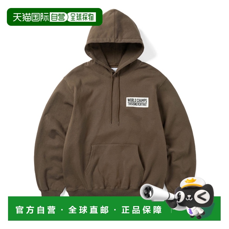 韩国直邮THISISNEVERTHAT 公用连帽衫TN243TSWHO14BRN Scrap Appl