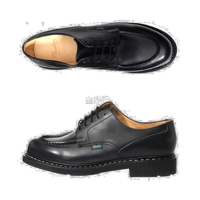 韩国直邮Paraboot 黑香波 (7107 09) 花边皮鞋德比鞋
