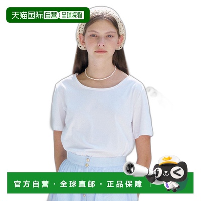 韩国直邮ANEDIT 女士女装T恤AN24MT0014 S U Neck Half Tshirt_2co