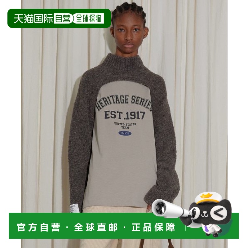 韩国直邮EN OR 女士毛针织衫BCWTKN002BR HIGH NECK CROPPED BOLER