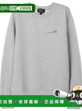 韩国直邮A.P.C COFBQ F27663 纯棉前印LOGO上衣 男女通用休闲风长