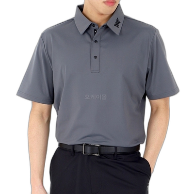 韩国直邮PXG 运动版型 BP 签名款 Polo 衫 炭灰色 (SNAP-SSPOLO-C
