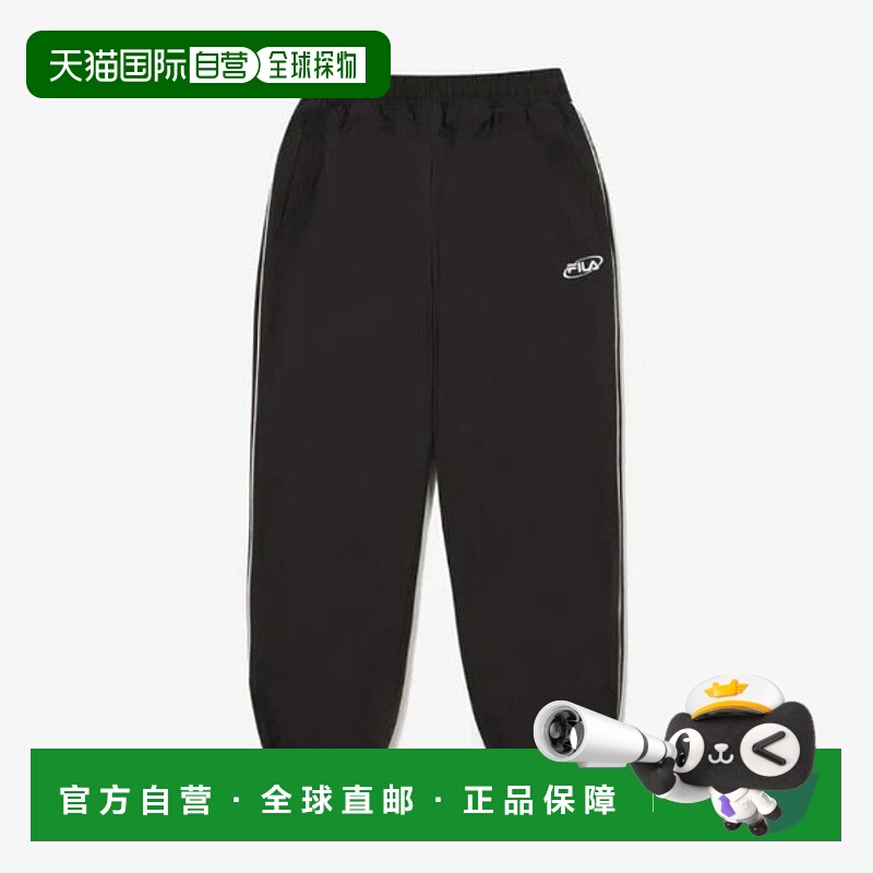 韩国直邮FILA Wheela 儿童长裤 TQJ FK2WPG3201X-BLK Basic Anora