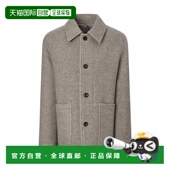 韩国直邮HAZZYS HZCO5D502I2 米色半身大衣 25FW 大衣