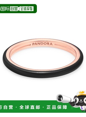 韩国直邮PANDORA PANDORA 189655C01 Pandora Me 黑色珐琅玫瑰戒