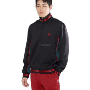 韩国直邮Sergio Tacchini MELFI 潜水员运动夹克（STF24M50946-黑