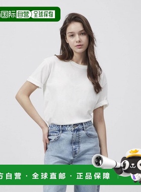 韩国直邮GIORDANO 女装T恤322515 7color纯棉 高档百搭 高级感