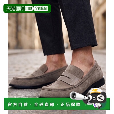 韩国直邮LOEWE Bobine 绒面小牛皮乐福鞋 (M816290X67 3330) 乐福