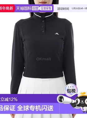 韩国直邮J.LINDEBERG Hertta 长袖 Polo 衫 (GWJT14031-9999) 长T