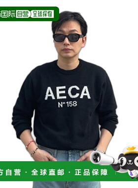 韩国直邮AECA WHITE 男士男针织AWCMFWBAKNIST001G4BA AECA BIG L