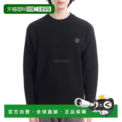 韩国直邮MAISON KITSUNE 狐狸头羊毛罗纹套头衫(PM00811KT1149-P1
