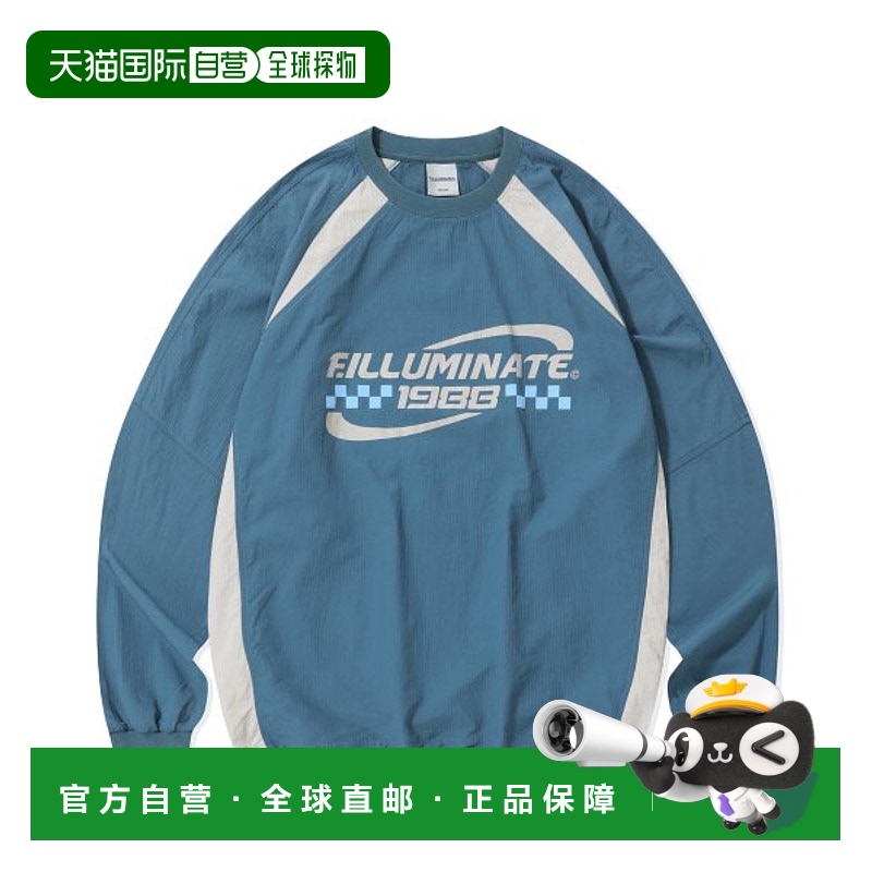 韩国直邮FILLUMINATE 公用T恤Circuit Logo Block Long Sleeve-Bl