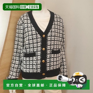 IZZAT 领开衫 TheIzak INBN1CD96SG 粗花呢外套 韩国直邮THE
