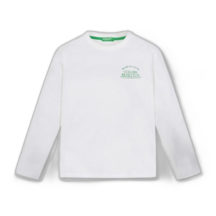 韩国直邮BENETTON儿童童装T恤QATS09411WH潮流穿搭时尚透气高级感