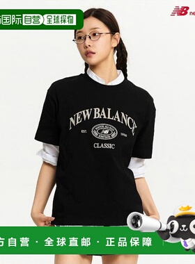 韩国直邮NEW BALANCE 普通传统短袖 T 恤 NBNEE21113 黑色