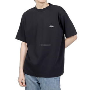 韩国直邮DROLE DE MONSIEUR Drole Elegance 系列 黑色短袖圆领T