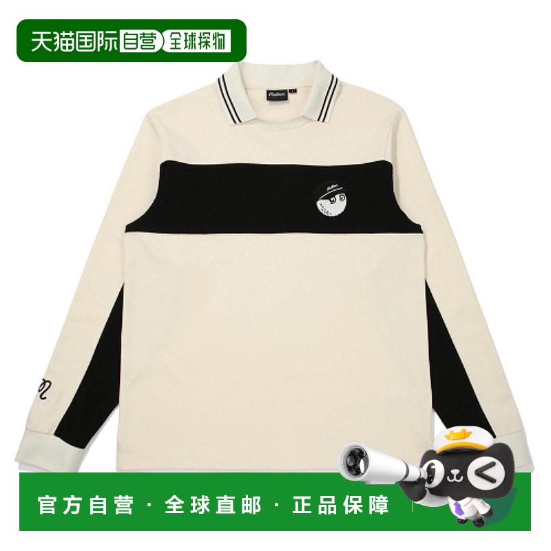 韩国直邮MALBON GOLF男士T恤M5121PTL03CRM Buckets Block CP T-s