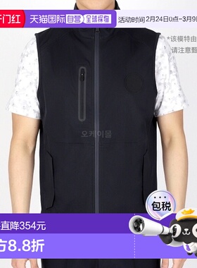 韩国直邮G/Fore高尔夫无袖上装T恤黑色针织背心时尚潮流百搭