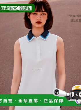 韩国直邮G/Fore高尔夫无袖上装白色POLO衫时尚G4LS23K860D-SNO