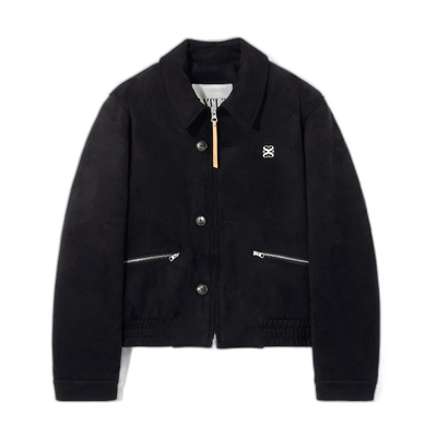 韩国直邮SATUR设计师款大气简约日常休闲个性夹克SA23FWMJ30BK