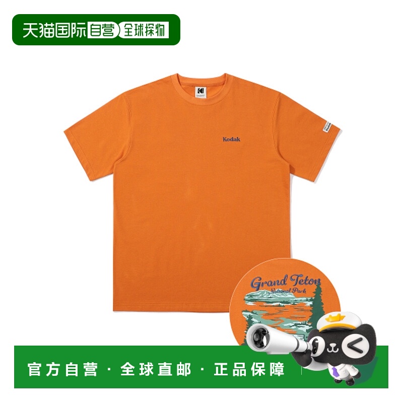 韩国直邮KODAK正品新款美式校园时尚运动男款T恤K4223RRS13ORG