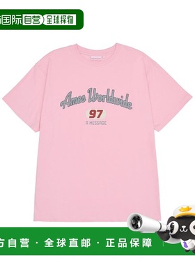 韩国直邮Ames Worldwide 公用T恤97 MESSAGE TEE PINK AM2DMFT510