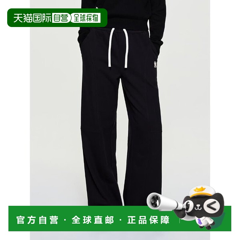 韩国直邮MLB 女式基本款磨毛弦阔腿长裤 (3FPTB1656-50BKS)