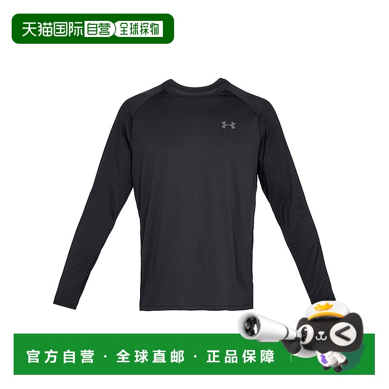韩国直邮Under Armour Tech 训练运动健身长袖T恤 男款 黑色/1328