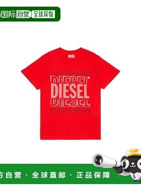 韩国直邮DIESEL Diesel 儿童标志印花圆领T恤 J02152KYAWX K438 T