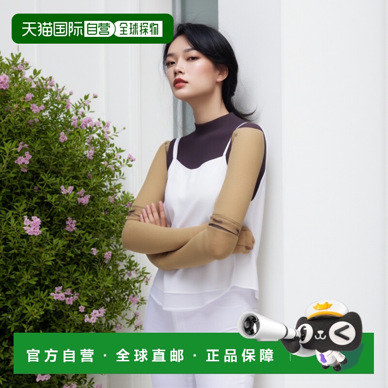 韩国直邮JJ JIGOTT [釜山] [JJGOTT] 彩色下摆袖花环上衣 GR6A0BL