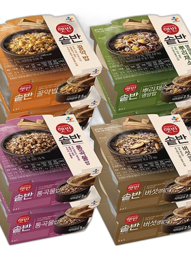 韩国直邮希杰进口HETBAHN嗨拌石锅健康营养饭微波速食饭方便8盒