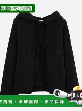 韩国直邮Acne Studios Arcane Studios 黑色印花连帽衫 FN WN SWE