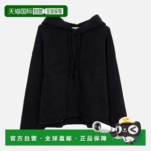 Studios Arcane SWE 黑色印花连帽衫 韩国直邮Acne